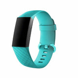 Replacement Wristband Strap Bracelet Band for Fitbit Charge 3[Large Fits Wrist 7.1" - 8.7",Light Blue]