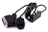 Cable Cord for Nintendo 64 SNES Gamecube AV Scart Lead TV RGB Black