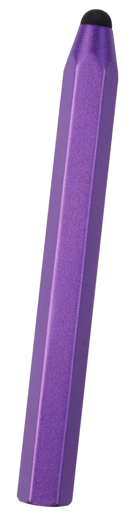 Purple Aluminium Crayon Shaped Stylus for iPad iPhone Tablet Smartphone