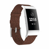 For Fitbit Charge 4 3 SE Strap Woven Nylon Wristband Watch Band Replacement[Brown]