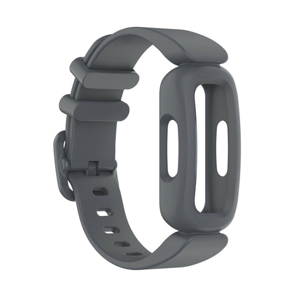 for Fitbit Ace 3 / Inspire 2 Replacement Silicone Band Strap Bracelet Wristband [Grey]