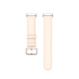 For Fitbit Versa 3 / Sense Band Leather Replacement Wristband Strap[Pink]