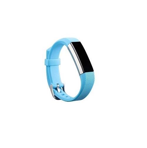 Replacement Wristband Bracelet Strap Wrist Band for Fitbit Alta Classic Buckle [Light Blue]
